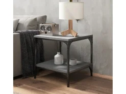 Sale Mesas de apoio 2 pcs 40x40x40 cm derivados madeira cinza sonoma PT466146 Cinzento