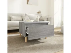 Mesa De Centro* Mesas de apoio 2 pcs 50x46x35 cm deriv. madeira sonoma PT674488 Cinzento