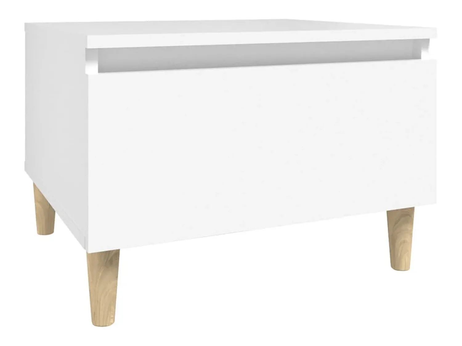 Best vidaxl Mesas de apoio 2 pcs 50x46x35 cm derivados de madeira Branco