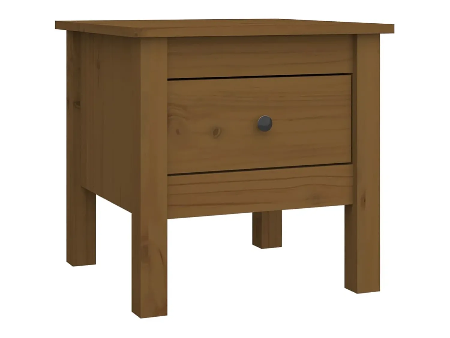 Mesa De Centro| Mesas de apoio 2 pcs 40x40x39 cm pinho maciço mel PT522955 Castanho