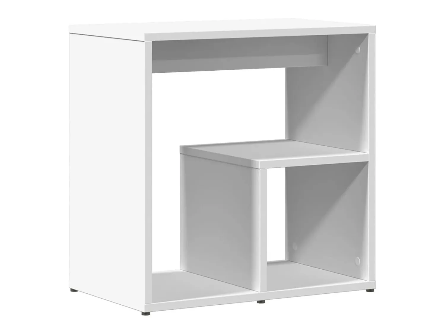 Mesa De Apoio*vidaxl Mesas de apoio 2 pcs 50x30x50 cm derivados de madeira Branco