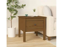 Mesa De Centro| Mesas de apoio 2 pcs 50x50x49 cm pinho maciço mel PT135361 Castanho