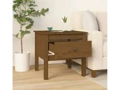 Mesa De Centro| Mesas de apoio 2 pcs 50x50x49 cm pinho maciço mel PT135361 Castanho