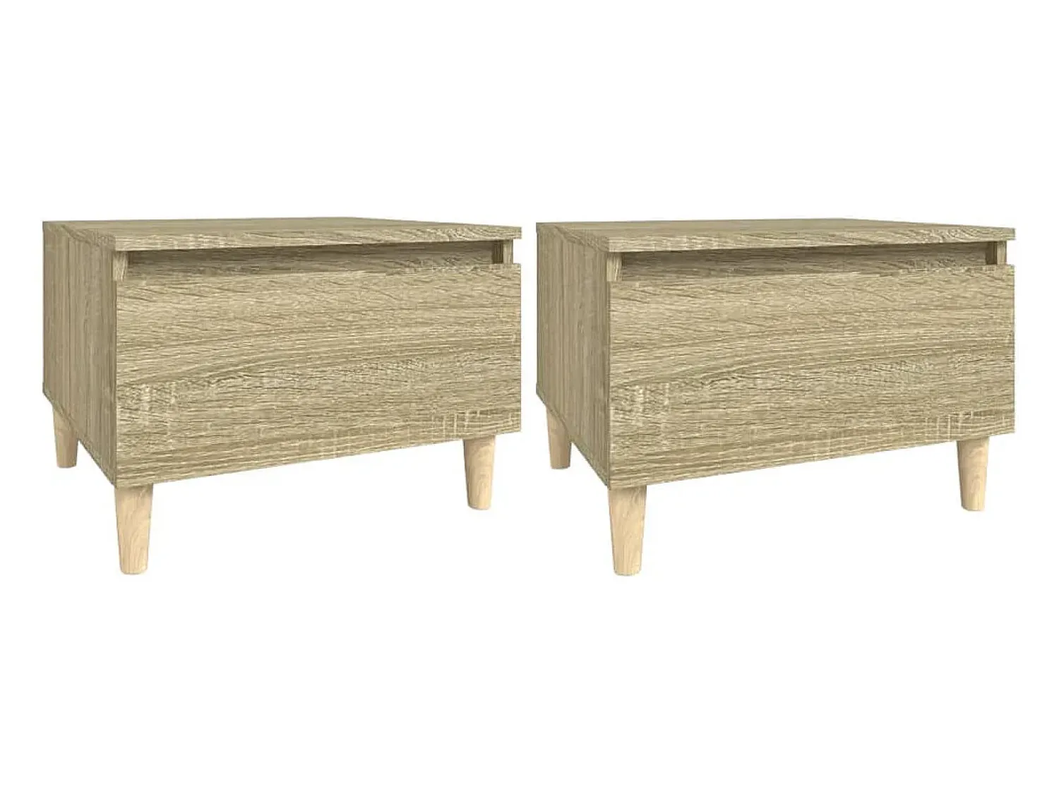Mesas de apoio 2 pcs 50x46x35 cm deriv. madeira carvalho sonoma PT427881^ Mesa De Centro