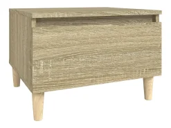 Clearance vidaxl Mesas de apoio 2 pcs 50x46x35 cm deriv. madeira carvalho sonoma Natural claro