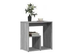 Mesa De Apoio|vidaxl Mesas de apoio 2 pcs 50x30x50 cm derivados madeira cinza sonoma Cinzento