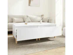 Mesa De Centro* Mesas de apoio 2 pcs 50x46x35 cm derivados de madeira PT412407 Branco