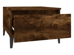 Mesa De Apoio*vidaxl Mesas de apoio 2 pcs 50x46x35 cm deriv. madeira carvalho fumado Natural claro