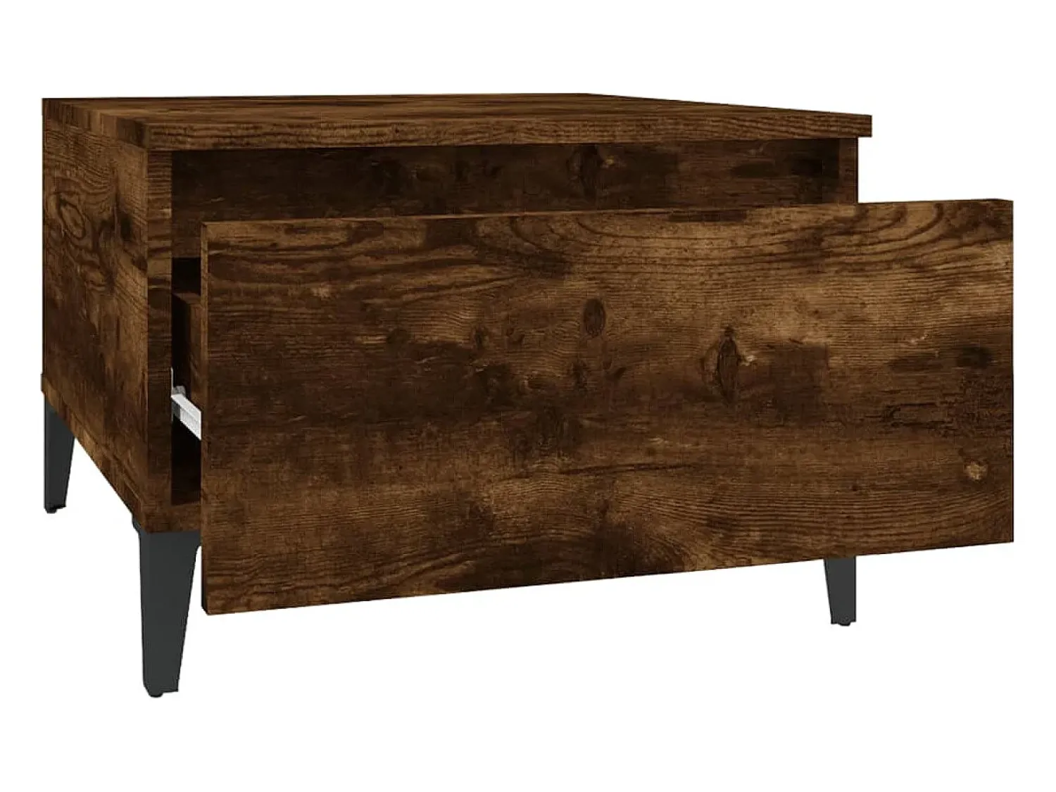 Mesa De Apoio*vidaxl Mesas de apoio 2 pcs 50x46x35 cm deriv. madeira carvalho fumado Natural claro
