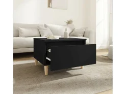 Outlet Mesas de apoio 2 pcs 50x46x35 cm derivados de madeira PT241624 Preto