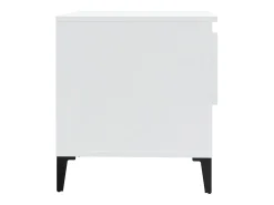 vidaxl Mesas de apoio 2 pcs 50x46x50cm deriv. madeira brilhante^ Mesa De Apoio