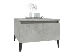 Mesa De Centro* Mesas de apoio 2 pcs 50x46x35cm deriv. madeira -cimento PT456175 Cinzento