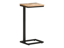 Mesa De Apoio|vidaxl Mesas de apoio 2 pcs 31,5x24,5x64,5cm madeira recuperada maciça Natural claro
