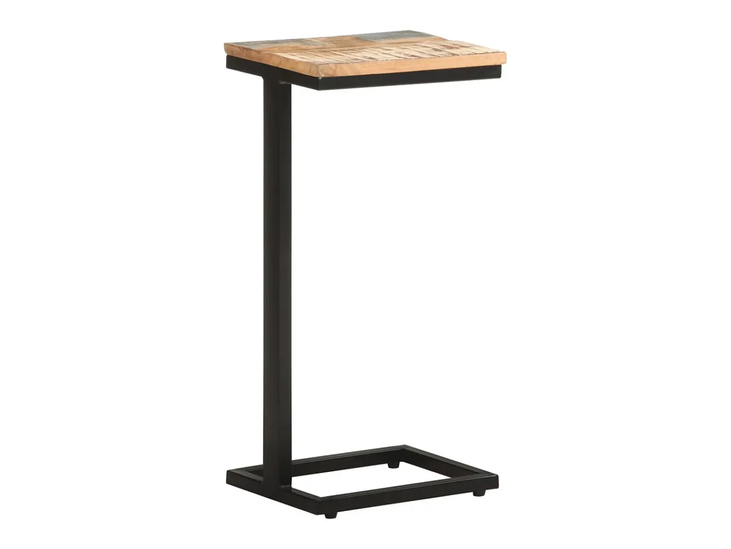Mesa De Apoio|vidaxl Mesas de apoio 2 pcs 31,5x24,5x64,5cm madeira recuperada maciça Natural claro