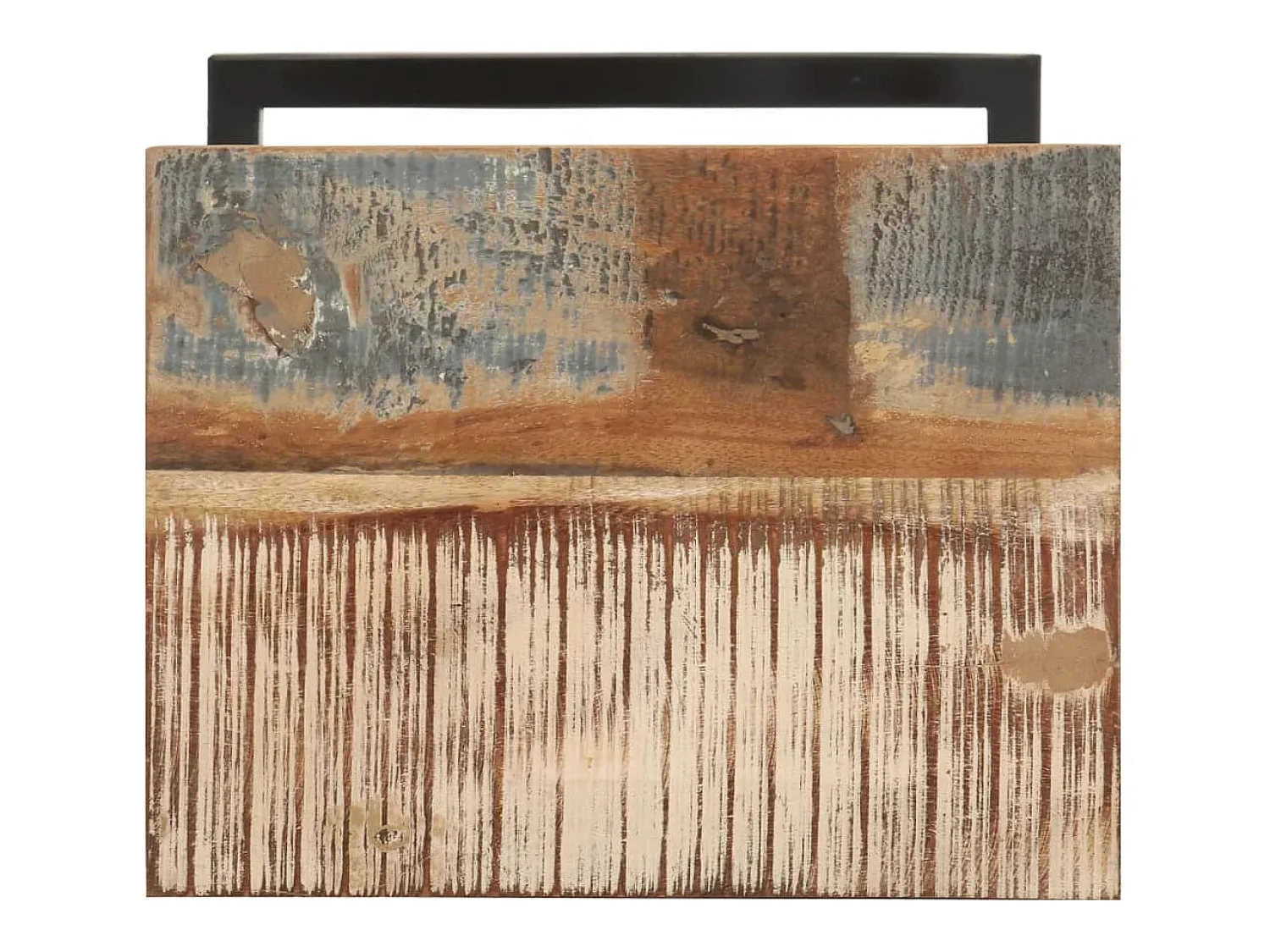 Mesa De Apoio|vidaxl Mesas de apoio 2 pcs 31,5x24,5x64,5cm madeira recuperada maciça Natural claro