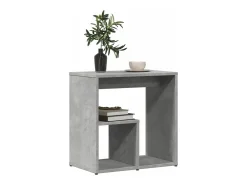 Mesa De Apoio*vidaxl Mesas de apoio 2 pcs 50x30x50cm deriv. madeira -cimento Cinzento