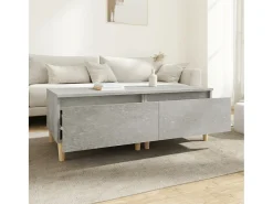 Mesa De Centro| Mesas de apoio 2 pcs 50x46x35cm deriv. madeira -cimento PT583090 Cinzento