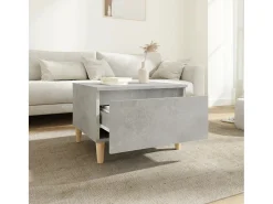Mesa De Centro| Mesas de apoio 2 pcs 50x46x35cm deriv. madeira -cimento PT583090 Cinzento