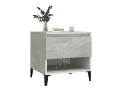 Mesa De Centro| Mesas de apoio 2 pcs 50x46x50cm deriv. madeira -cimento PT990326 Cinzento