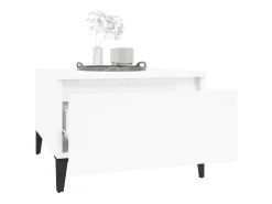 Mesa De Centro| Mesas de apoio 2 pcs 50x46x35cm deriv. madeira brilhante PT921505 Branco