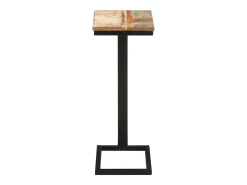 Clearance Mesas de apoio 2 pcs 31,5x24,5x64,5cm madeira recuperada maciça PT661796 Castanho