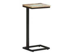 Clearance Mesas de apoio 2 pcs 31,5x24,5x64,5cm madeira recuperada maciça PT661796 Castanho