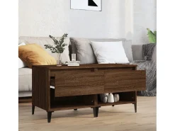 Mesa De Centro* Mesas de apoio 2pcs 50x46x50cm deriv. madeira carvalho PT743782 Castanho