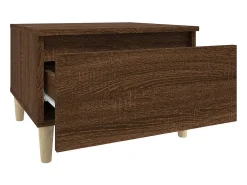 vidaxl Mesas de apoio 2pcs 50x46x35cm deriv. madeira carvalho castanho^ Mesa De Apoio