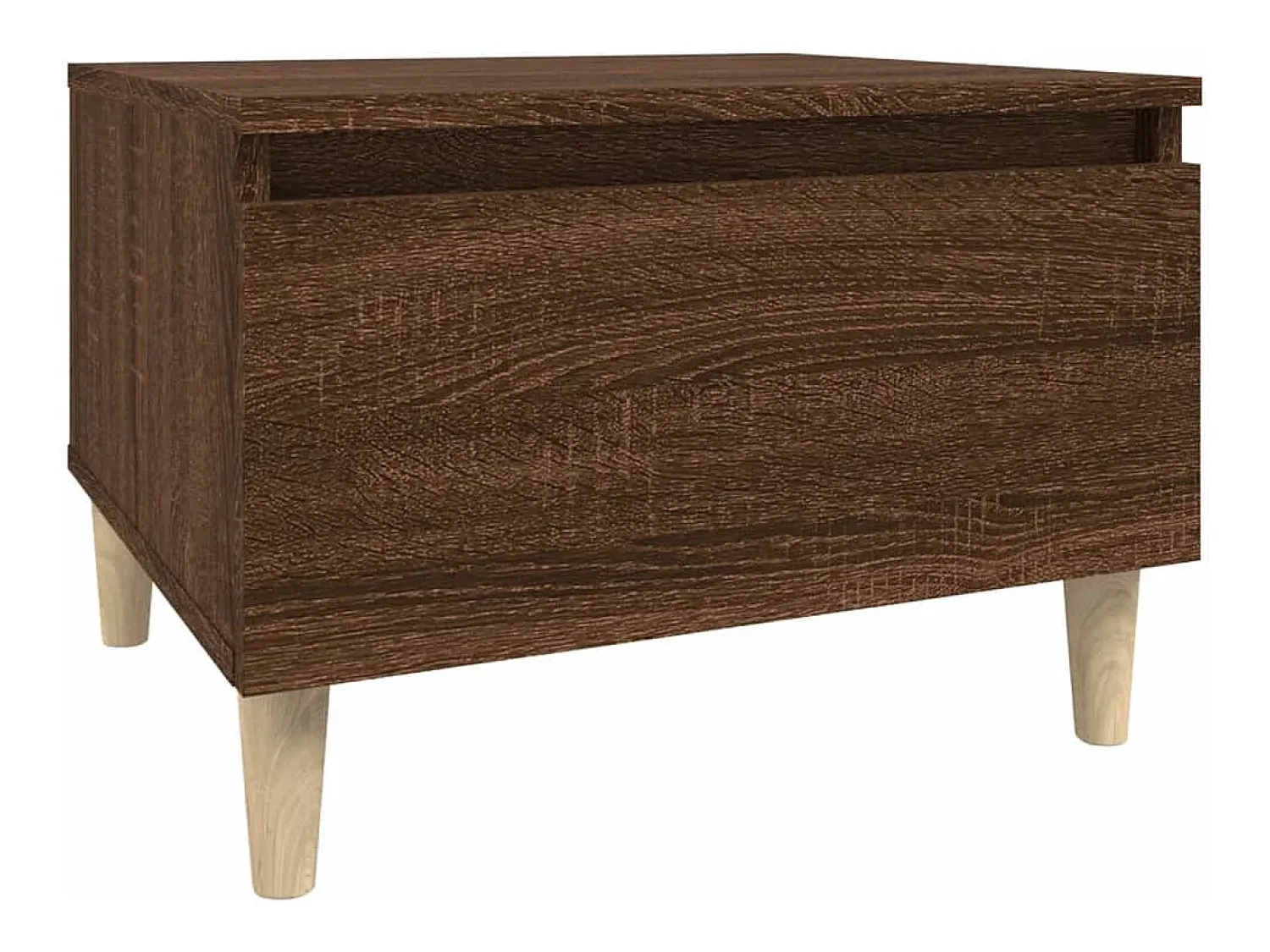 vidaxl Mesas de apoio 2pcs 50x46x35cm deriv. madeira carvalho castanho^ Mesa De Apoio