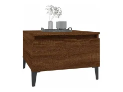 Mesa De Centro* Mesas de apoio 2pcs 50x46x35cm deriv. madeira carvalho PT551979 Castanho