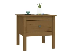 Mesa De Centro* Mesas de apoio 50x50x49 cm pinho maciço mel PT146260 Castanho