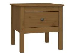 Mesa De Centro* Mesas de apoio 50x50x49 cm pinho maciço mel PT146260 Castanho