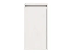 Prateleira|vidaxl Mesas de cabeceira 2 pcs 30x30x60 cm pinho maciço branco Castanho