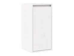 Prateleira|vidaxl Mesas de cabeceira 2 pcs 30x30x60 cm pinho maciço branco Castanho