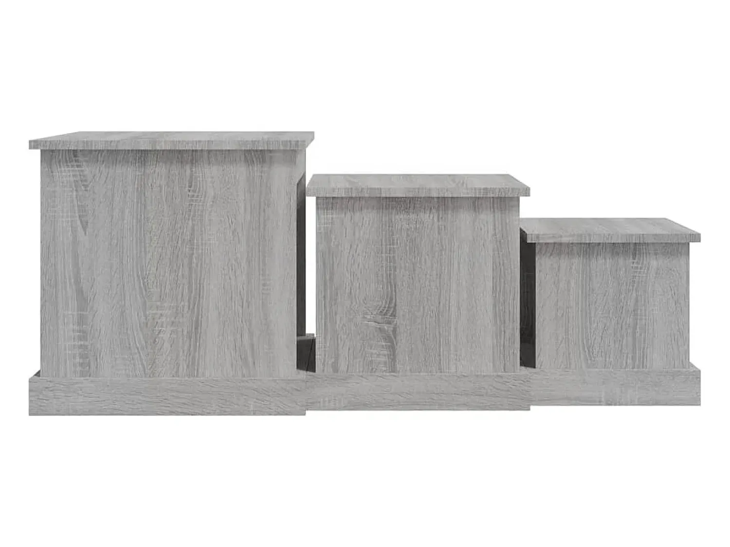 Mesas de centro 3 pcs derivados de madeira sonoma^ Mesa De Centro