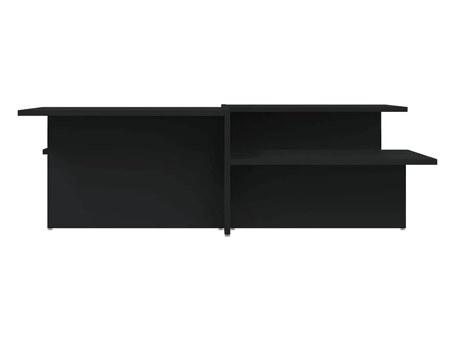 Mesa De Centro*vidaxl Mesas de centro 2 pcs derivados de madeira Preto