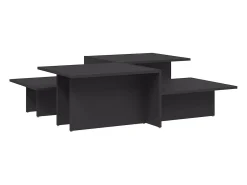 Mesa De Centro| Mesas de centro 2 pcs derivados de madeira PT655640 Cinzento