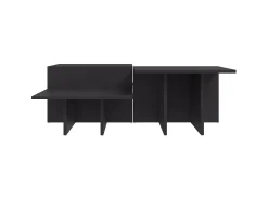 Mesa De Centro| Mesas de centro 2 pcs derivados de madeira PT655640 Cinzento