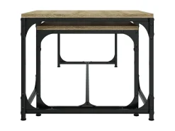 Mesa De Centro| Mesas de centro 2 pcs derivados de madeira carvalho sonoma PT961095 Castanho