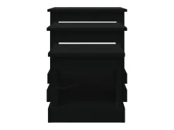 Mesa De Centro* Mesas de centro 3 pcs derivados de madeira Preto