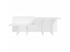 Mesas de centro 2 pcs derivados de madeira PT258718 Branco