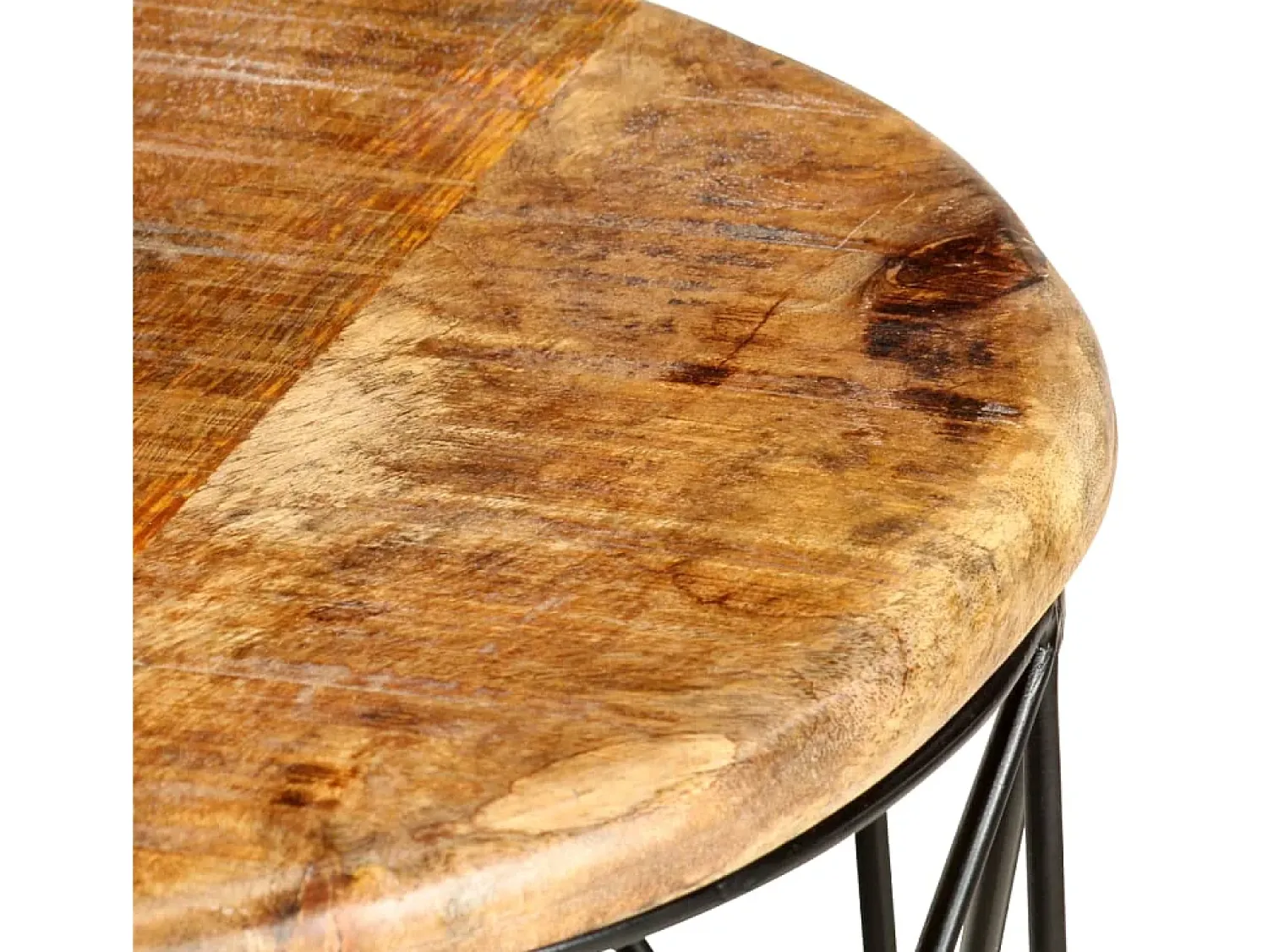 Mesa De Centro*vidaxl Mesas de centro 2 pcs madeira mangueira maciça Multicor