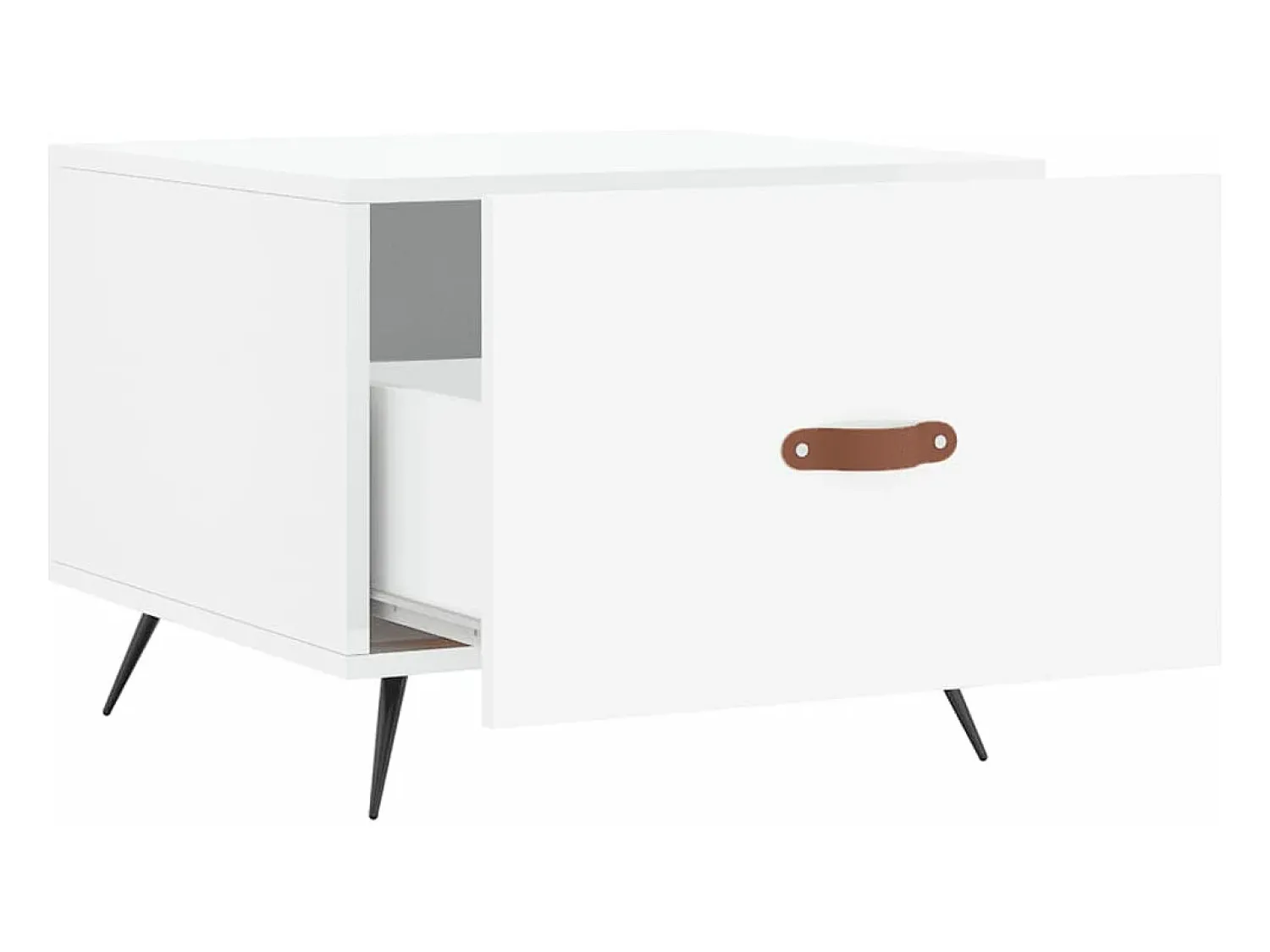 vidaxl Mesas de centro 2 pcs 50x50x40 cm brilhante^ Mesa De Centro