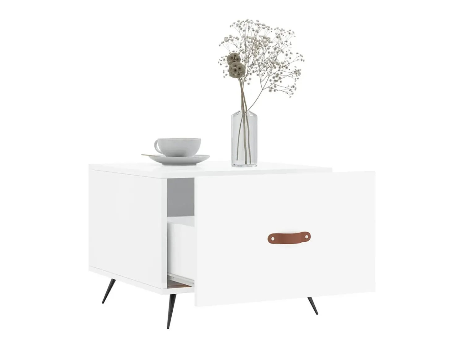 vidaxl Mesas de centro 2 pcs 50x50x40 cm brilhante^ Mesa De Centro