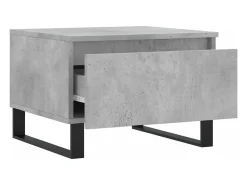 Mesa De Centro|vidaxl Mesas de centro 2 pcs 50x46x35 cm deriv. madeira cinza-cimento Cinzento