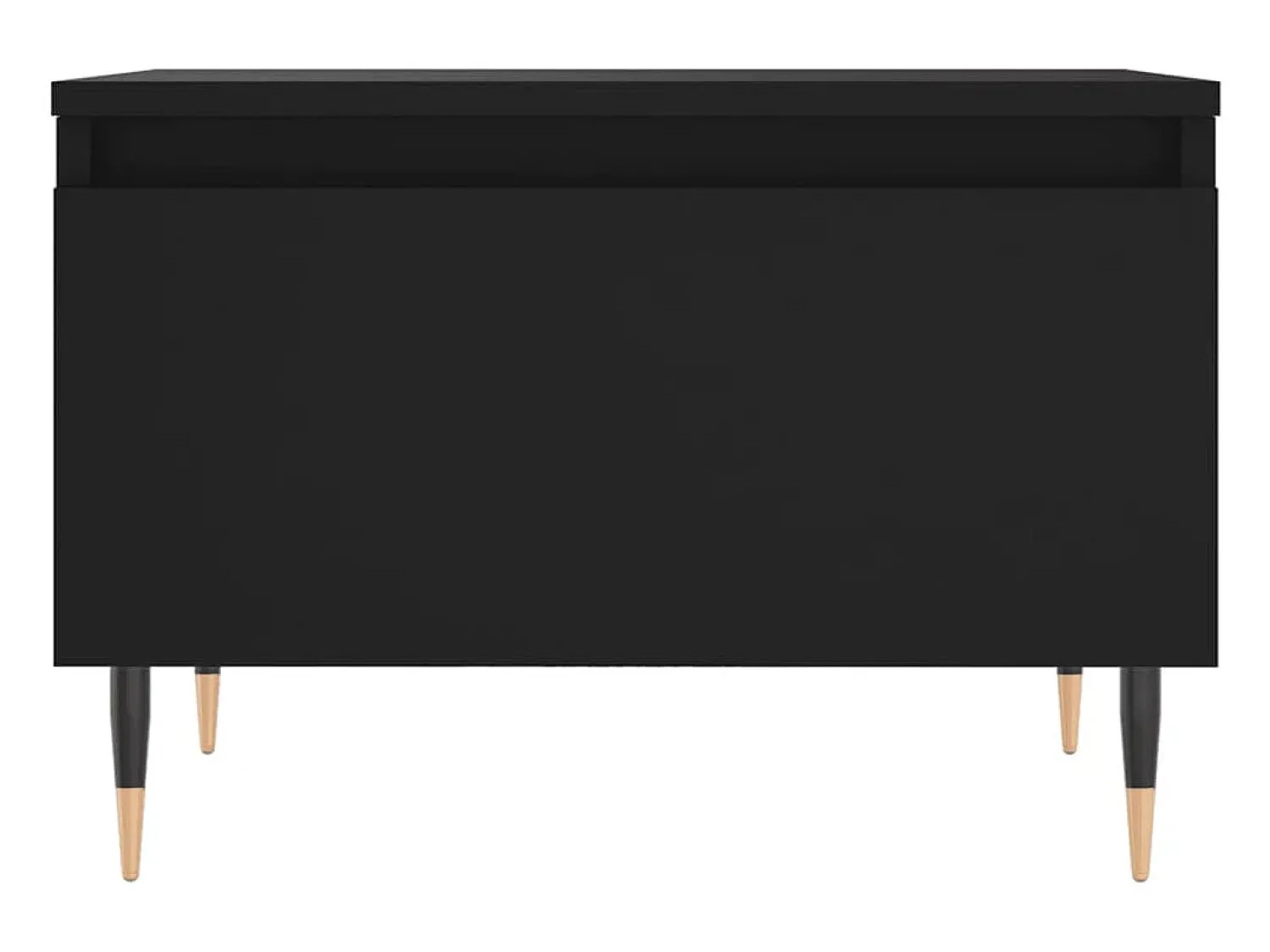 Mesa De Centro*vidaxl Mesas de centro 2 pcs 50x46x35 cm derivados de madeira Preto
