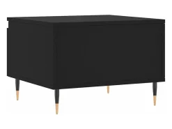Mesa De Centro*vidaxl Mesas de centro 2 pcs 50x46x35 cm derivados de madeira Preto