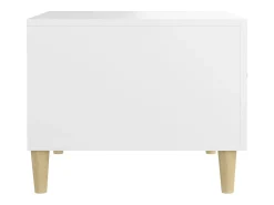 Mesa De Centro|vidaxl Mesas de centro 2 pcs 50x50x40 cm madeira processada Branco