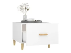 Mesa De Centro|vidaxl Mesas de centro 2 pcs 50x50x40 cm madeira processada Branco