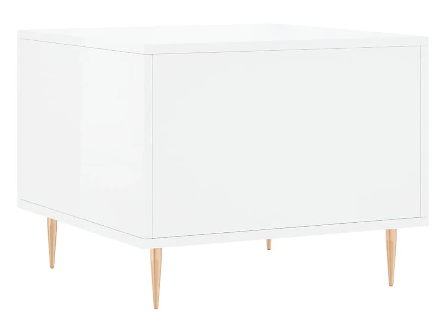 Mesa De Centro|vidaxl Mesas de centro 2 pcs 50x50x40 cm brilhante Branco